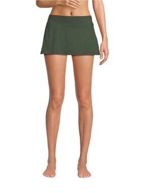 Land’s End Olive Green 12” swimskirt size 4